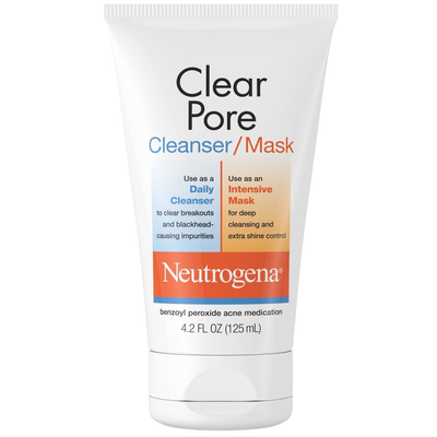 Neutrogena Clear Pore 2 In 1 Facial Cleanser & Face Mask