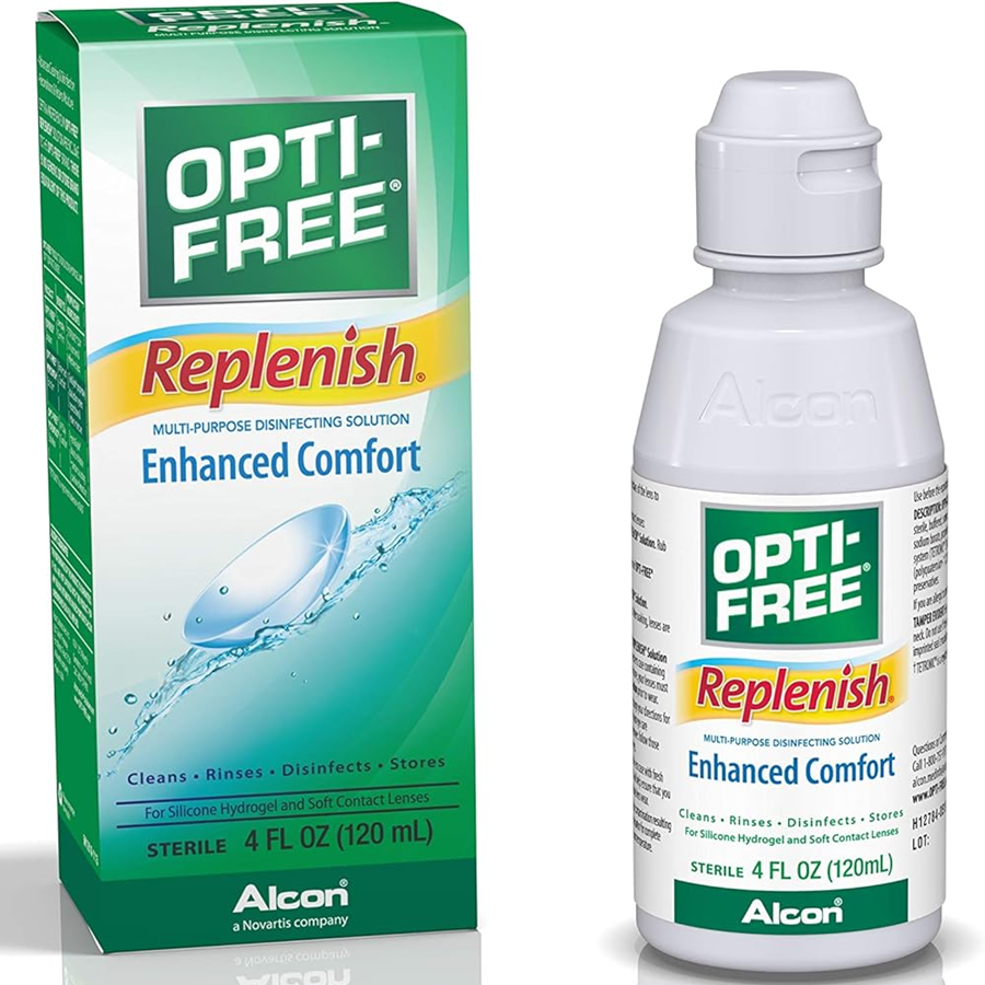 Opti-Free Replenish Contact Lens Solution, 4 Oz