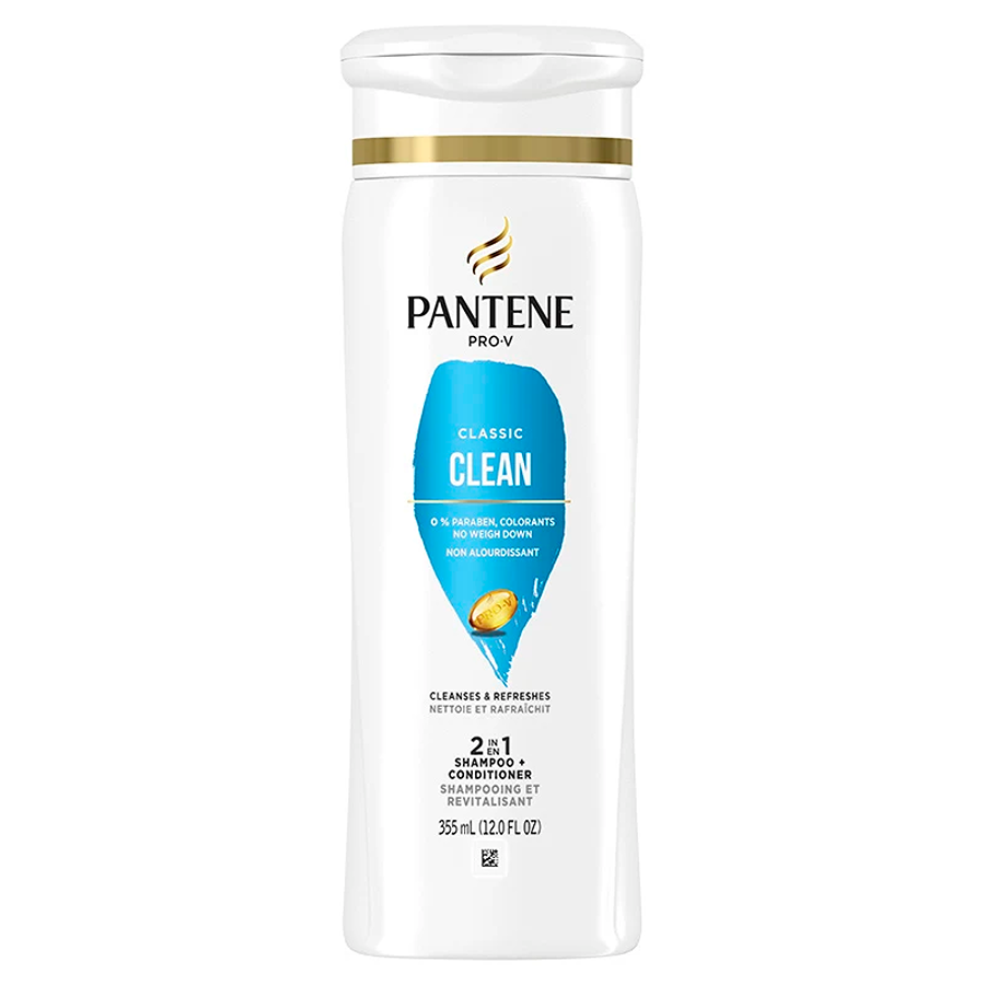 Pantene Classic Clean 2-in-1 Shampoo + Conditioner 12 Fl Oz