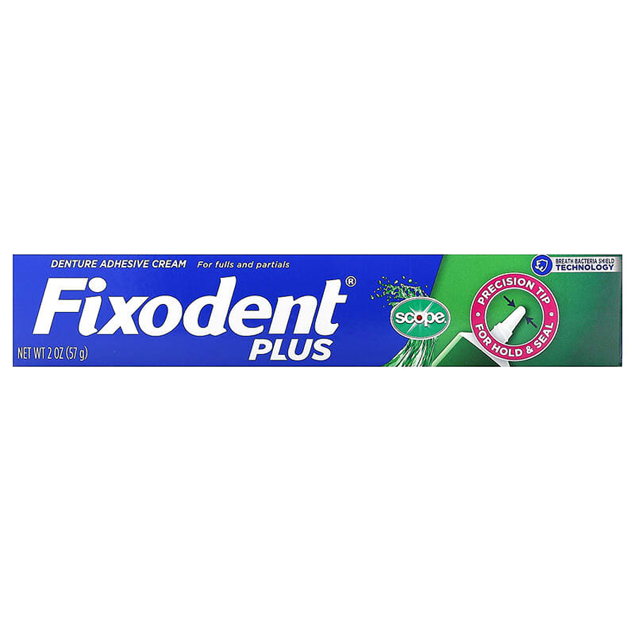 Fixodent Food Seal Denture Adhesive Cream with Scope Flavor