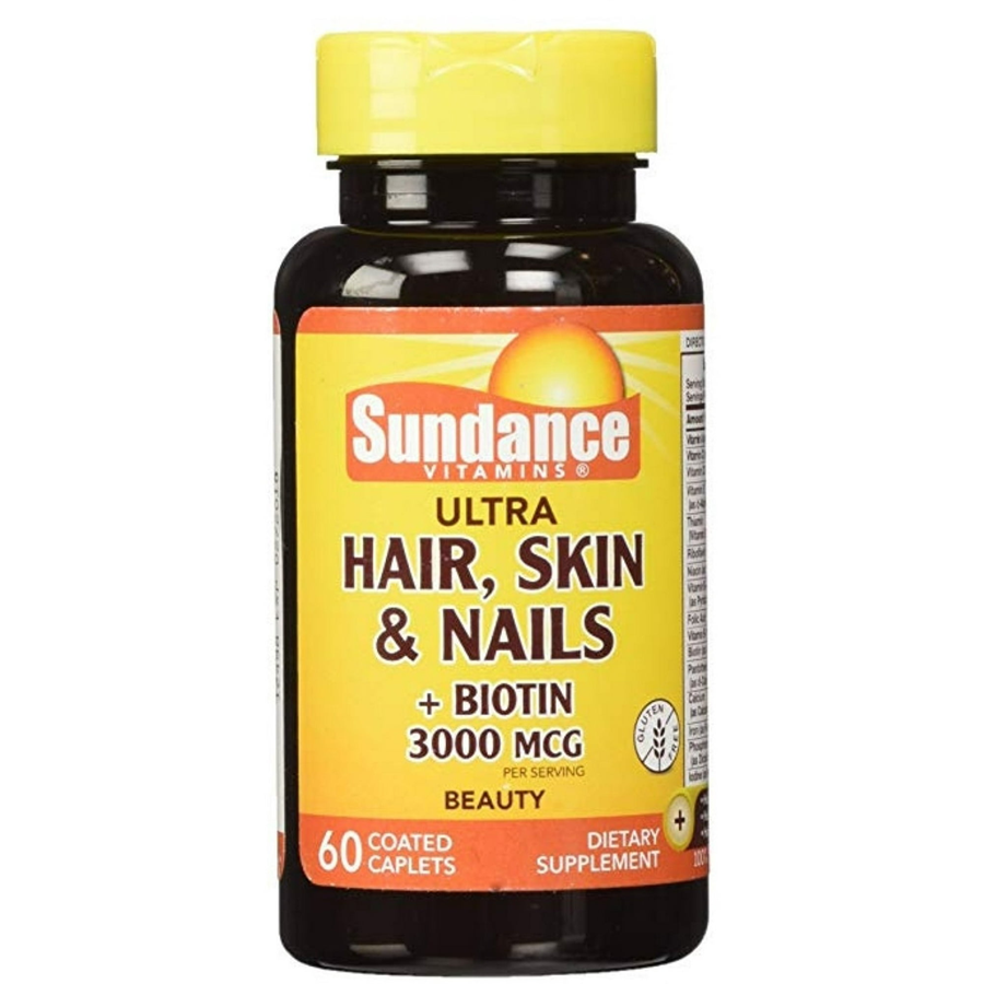 Sundance® Ultra Hair, Skin & Nails + Biotina - 5000 Mcg - 60 Tabletas