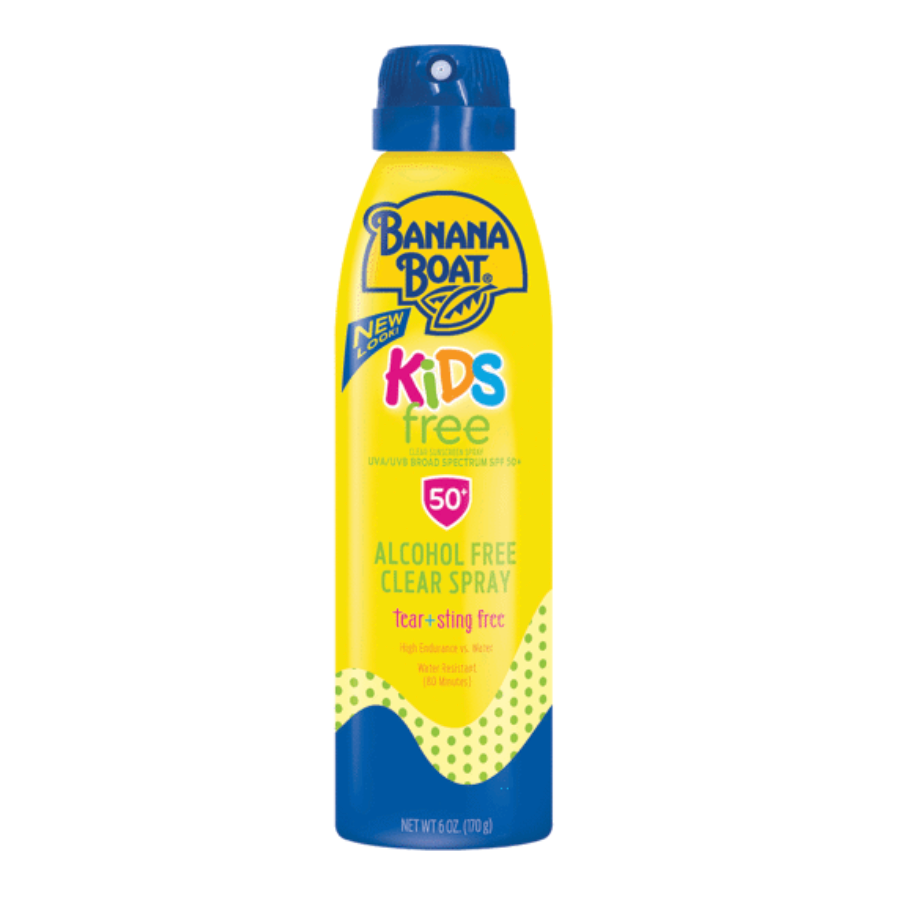 Banana Boat Clear Sunscreen Spray, Broad Spectrum SPF 50+ - 6 Oz
