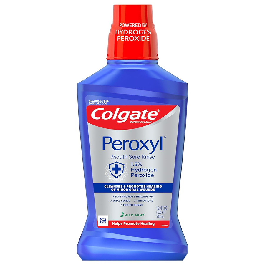 Colgate Peroxyl Antiseptic Mouth Rinse - Mild Mint - 16.9 Fl Oz