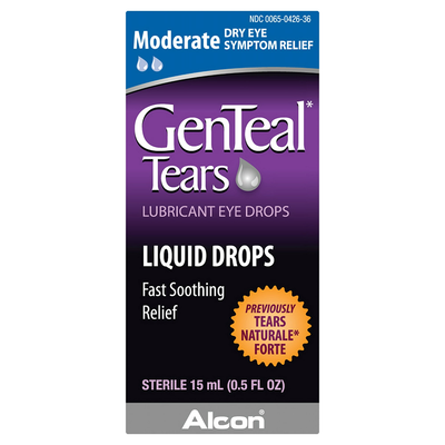 GenTeal Tears Eye Drops - Moderate Lubricant for Comfort