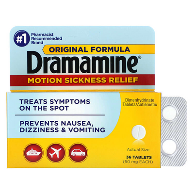 Dramamine Original Formula Motion Sickness Relief - 36 Tablets