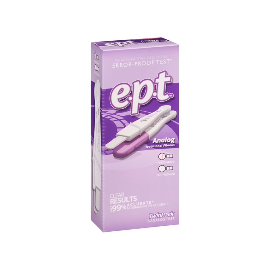 EPT Paquete Doble Prueba de Embarazo Analógica