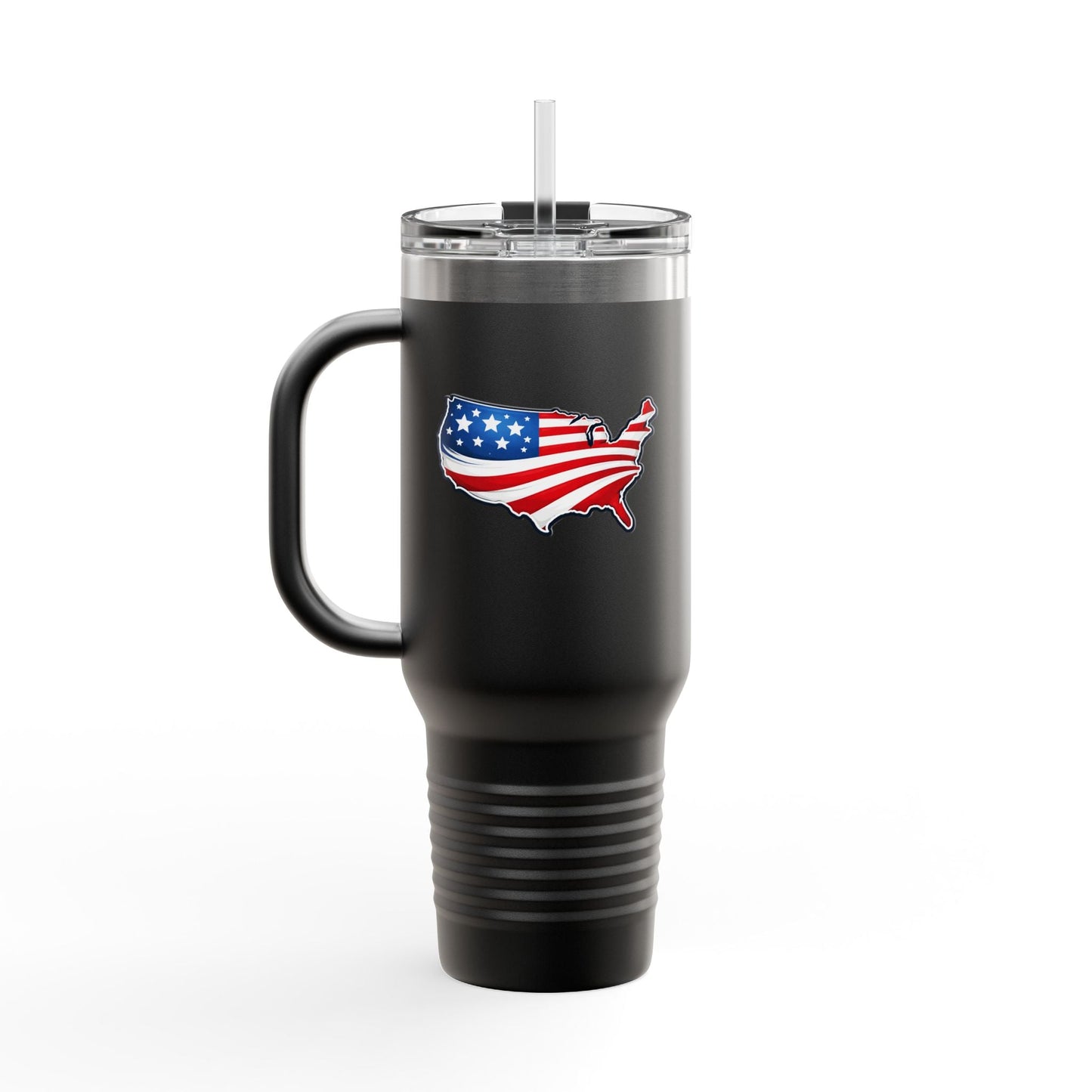 USA Map 40oz Insulated Tumbler with Handle