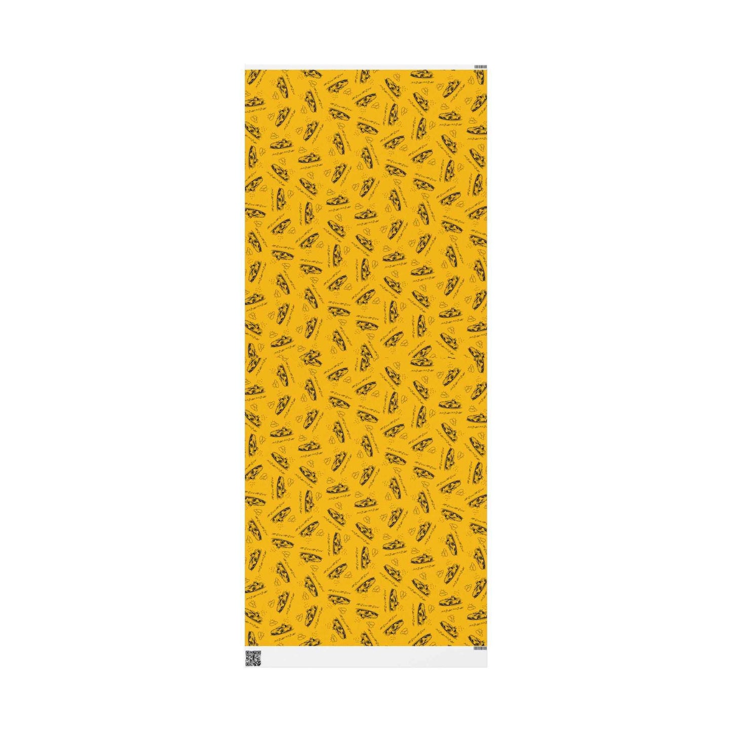 Zoomies Road Trip Cat Wrapping Paper - Golden Sketch Design
