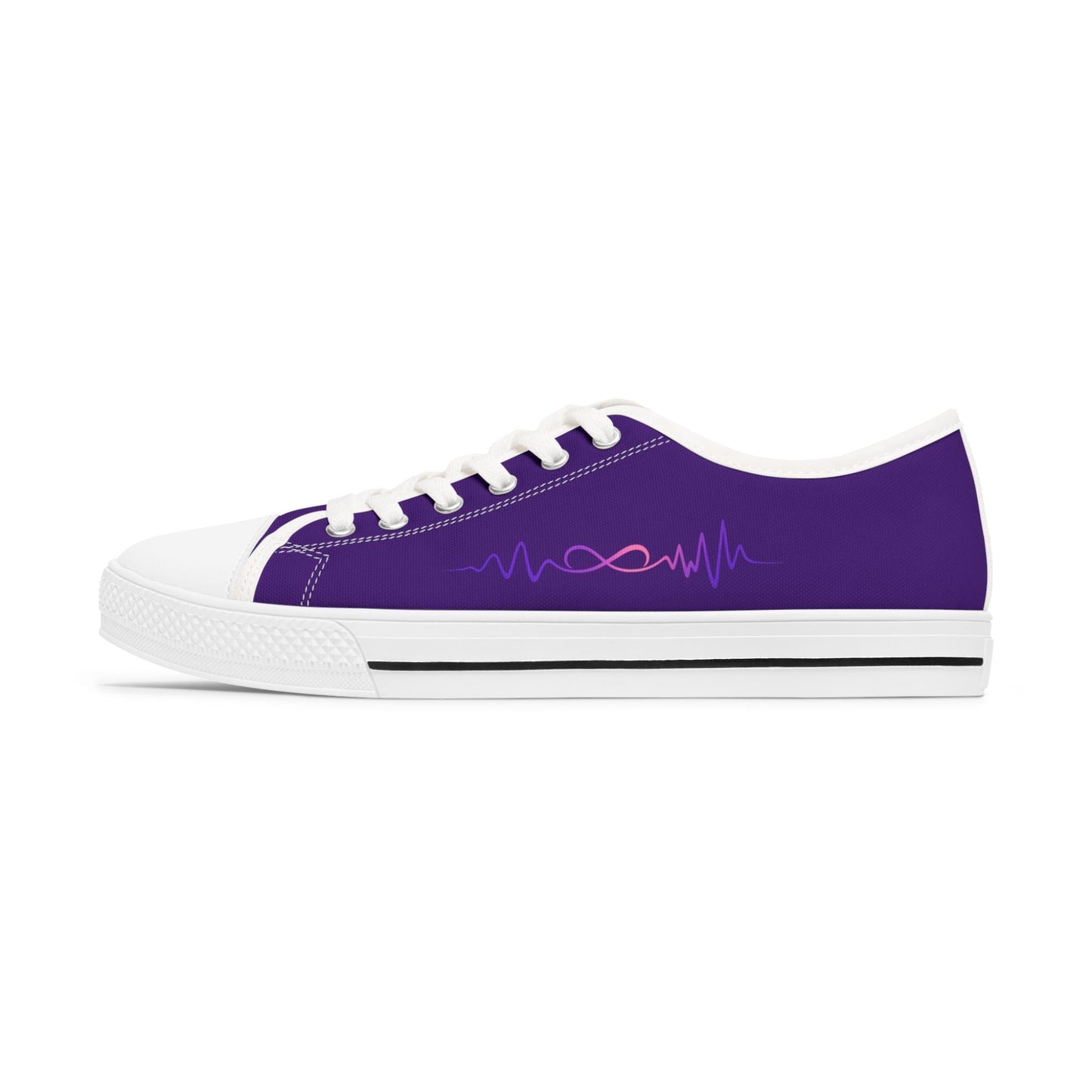 Epilepsy Warrior Purple Awareness Low Top Sneakers