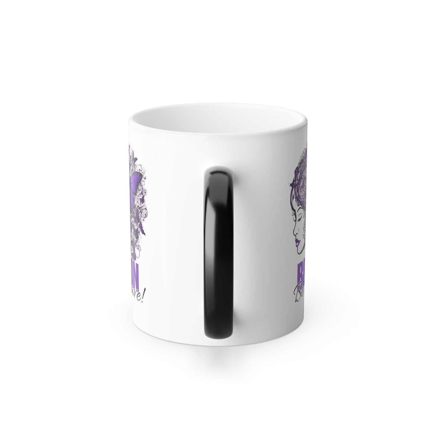 Mug color morphing Beautiful Brain Be Brave, 11oz