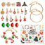 DIY creative children's bracelet jewelry 24-grid calendar Christmas holiday surprise blind box silver set - Korvel