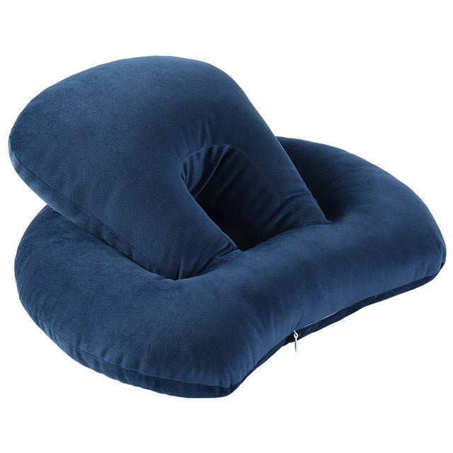 U-Shaped Travel Neck Pillow with Arm Rest Support