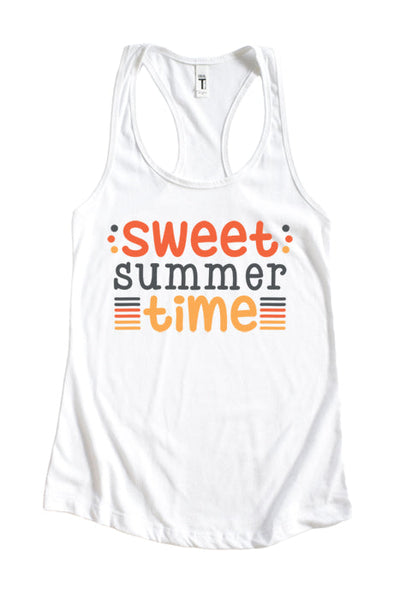 Sweet Summer Time Racerback Tank Top - Korvel