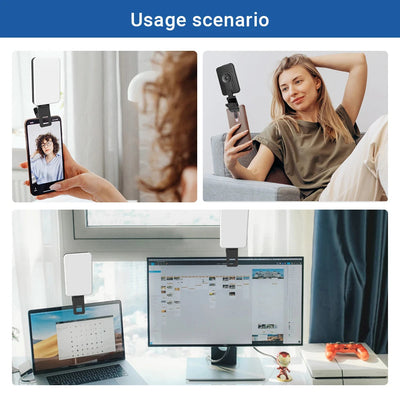 Mobile phone fill light 5 color temperature mini portable live video conference fill light - Korvel