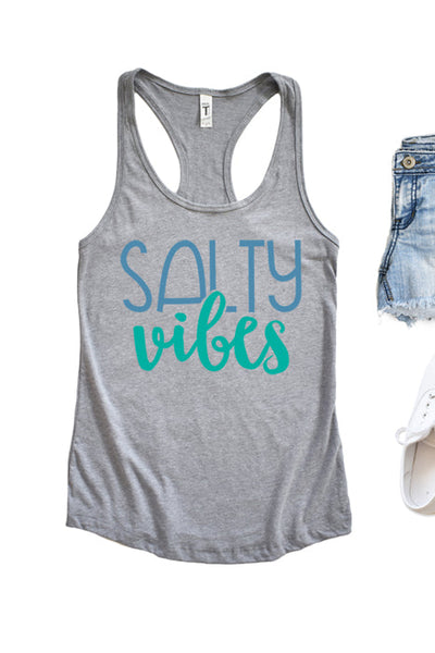 Salty Vibes Racerback Tank Top