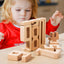 Children's Montessori early education teaching aids, large particle beech wood digital building blocks, kindergarten enlightenment assembly, stacking and height toys - Korvel