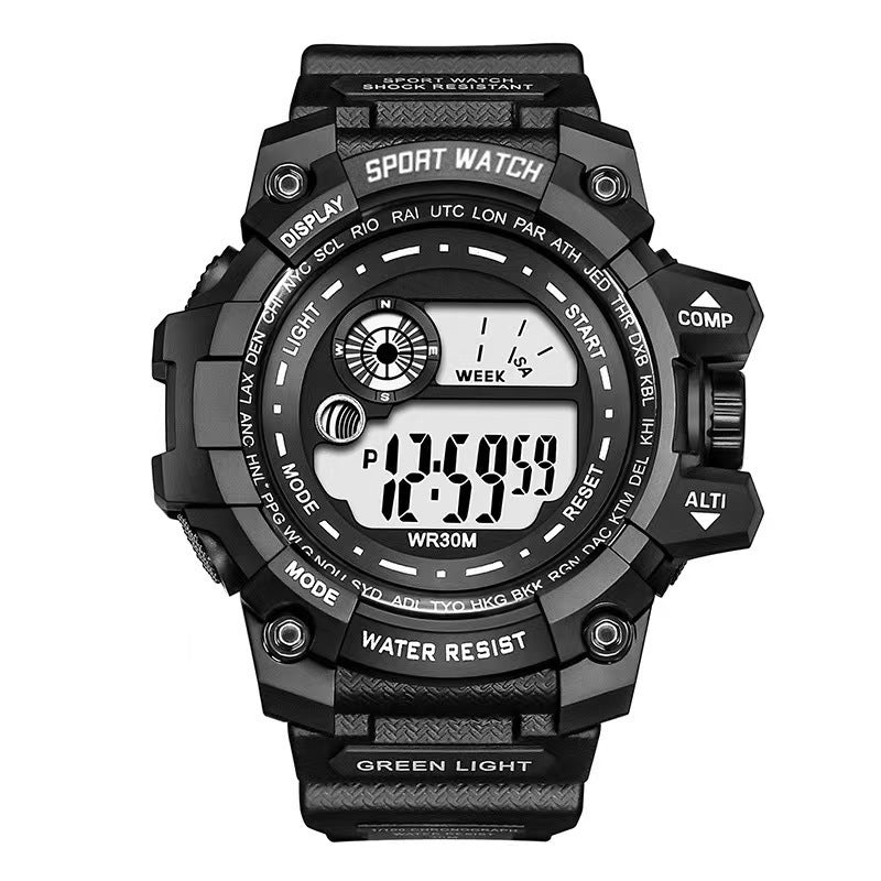 Student watch sports boy electronic watch waterproof luminous watch - Korvel