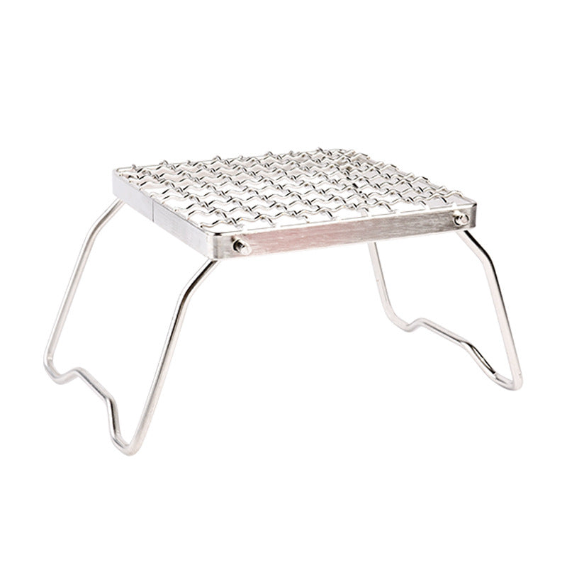 Juego de Soporte para Barbacoa Portátil de Acero Inoxidable