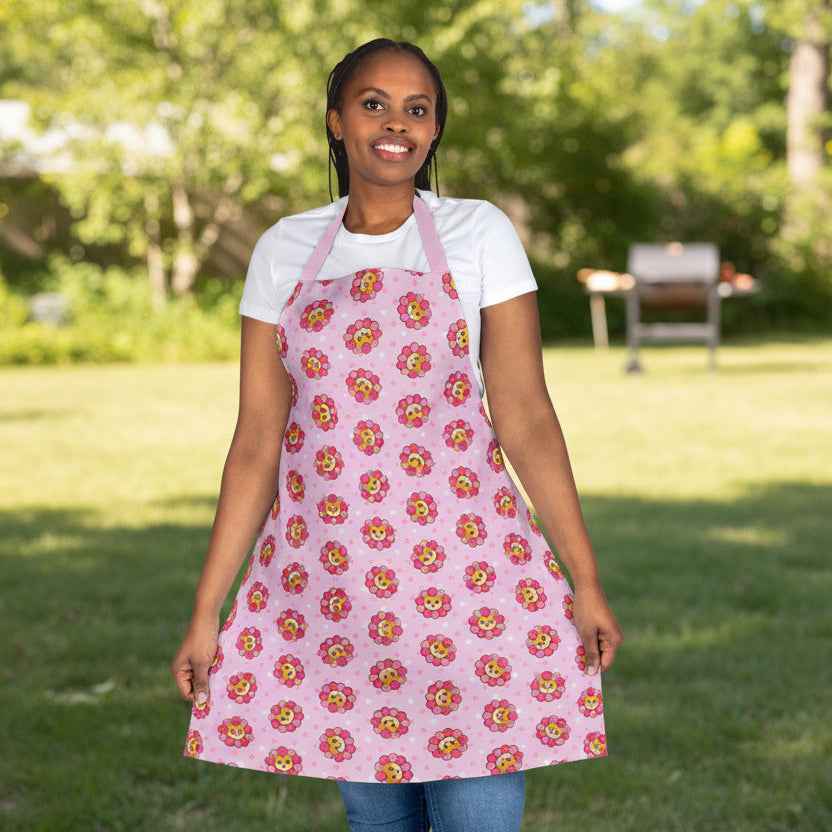 Floral Cat Chaos Apron – Stylish & Sassy
