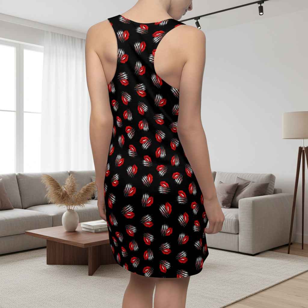 Soft Face, Sharp Claws Racerback Dress
