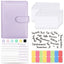 Carnet de budget à anneaux A6 - Cuir PU Macaron