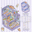 Landscape stickers large 3D stereoscopic scene collage miniature scene ledger stickers DIY stickers - Korvel
