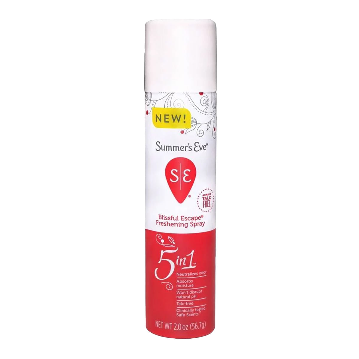 Spray Refrescante de Summer's Eve, Diario, 5 en 1, Escape Placentero