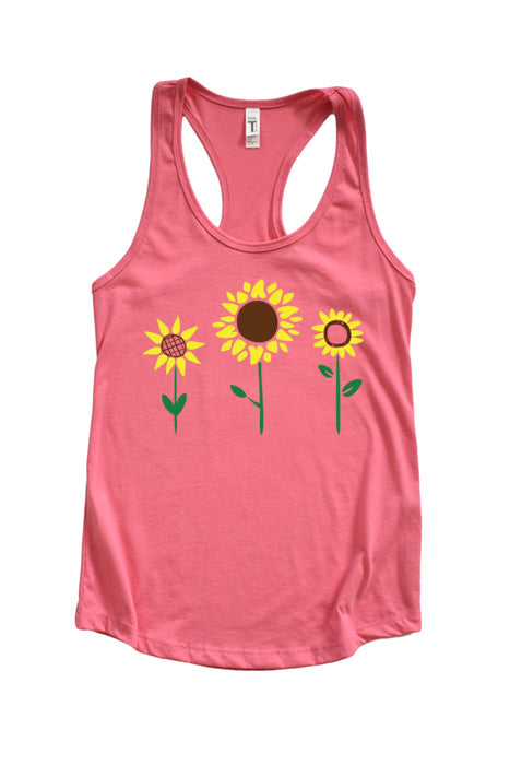 Sunflowers Racerback Tank Top