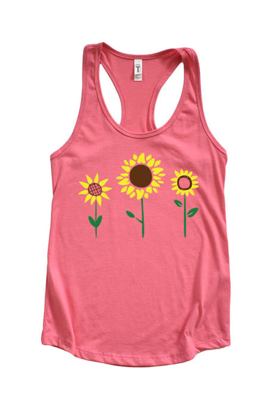 Sunflowers Racerback Tank Top
