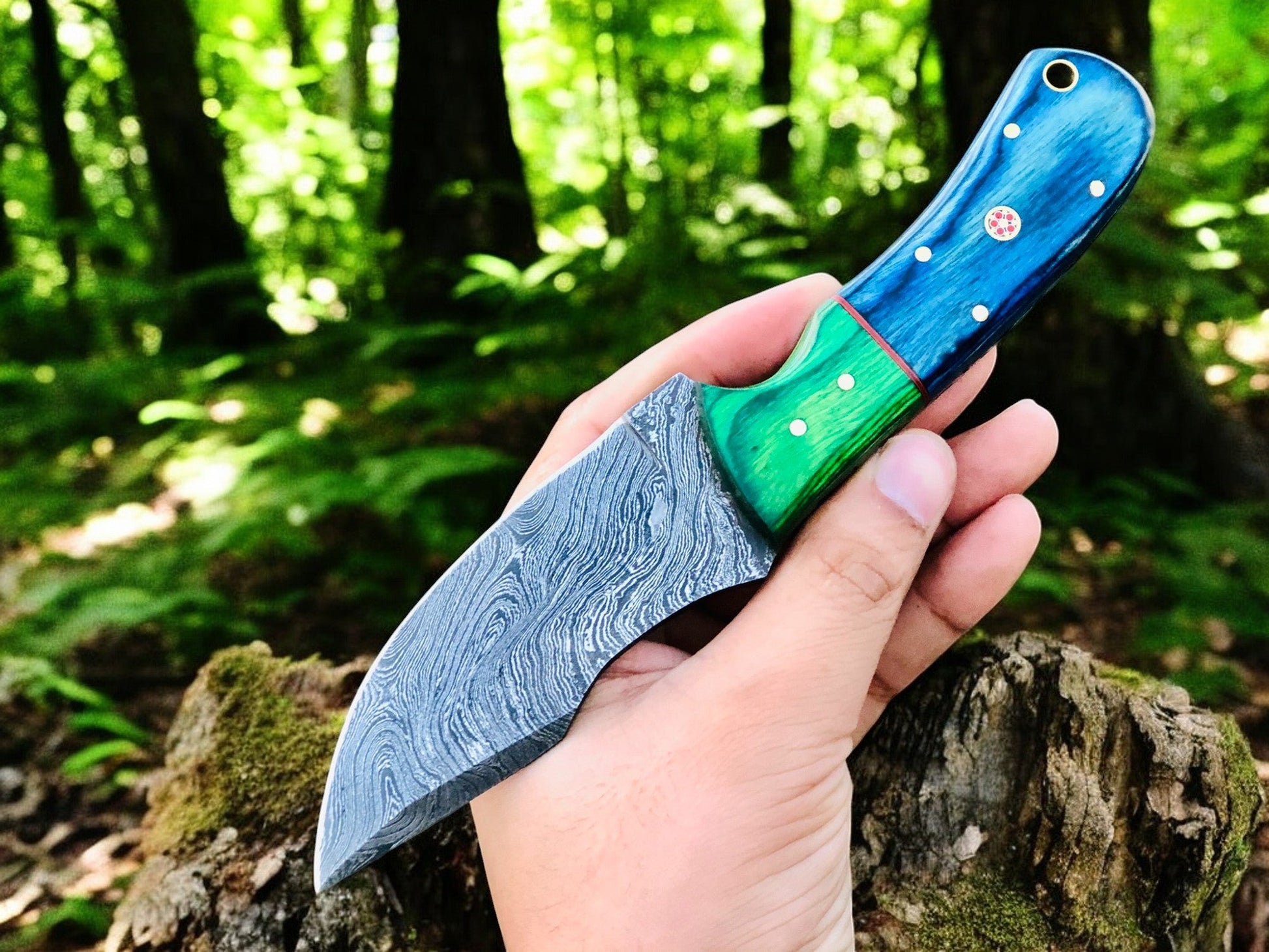 Timberwolf – Premium Custom Damascus Hunting Knife - Korvel