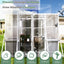Greenhouse Wooden Lean to Greenhouses for Outdoors Heavy Duty Walk in Green House for Outside Winter - Korvel