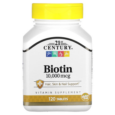 Comprimés de Biotine Ultra Potence 10 000 Mcg - 120 Ct