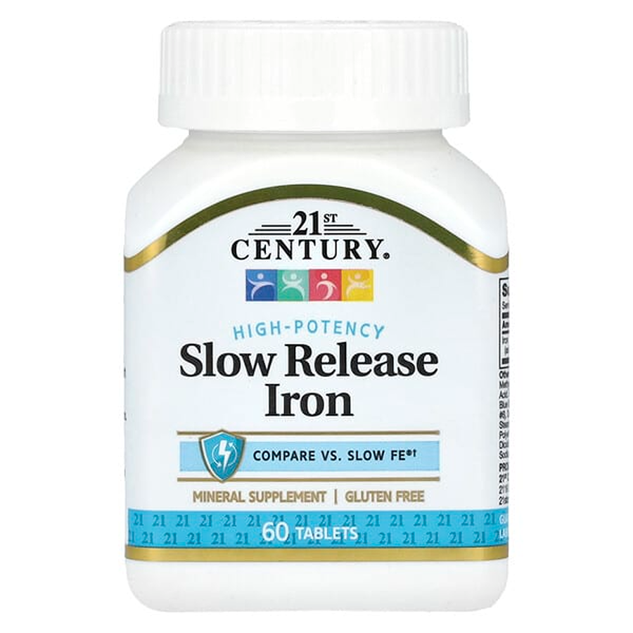 21st Century Iron 45Mg Slow Release Tablets - 60 Count