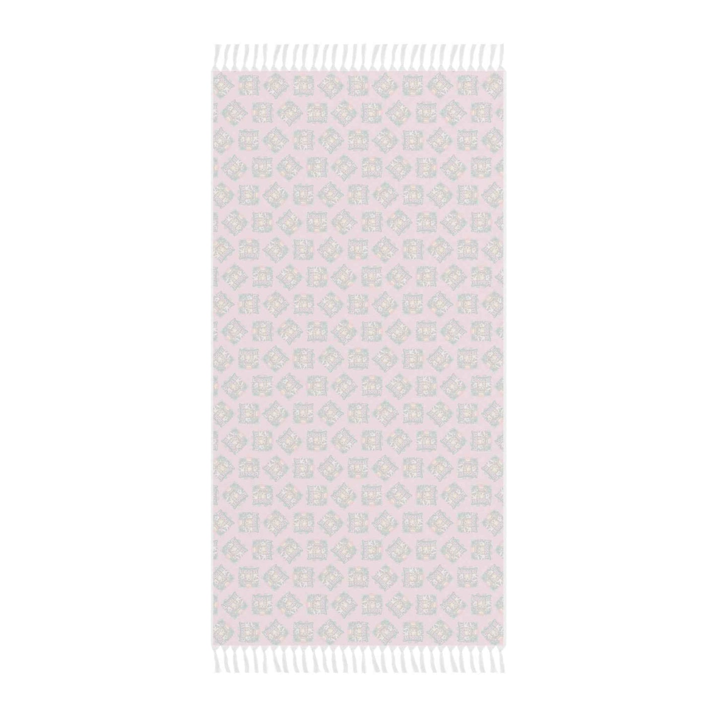 Toalla de Playa Furreal Cat – Envoltura de Borlas Boho Rosa