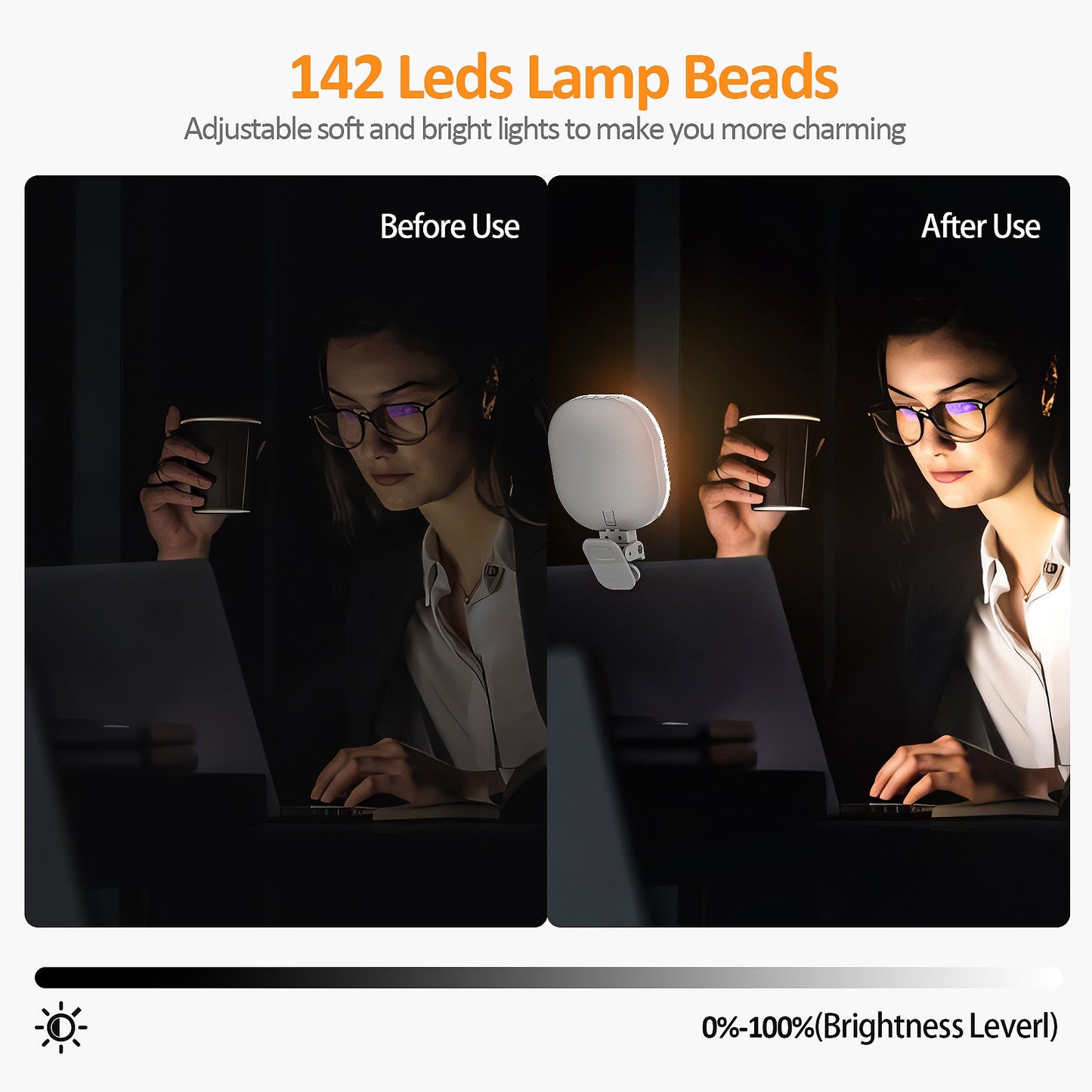 Versatile LED Ring Light for Photography and Video Conferencing