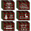 Christmas Tree Elk Printed Meal Mat Christmas Striped Checkered Table Mat White Hemp Western Food Mat - Korvel