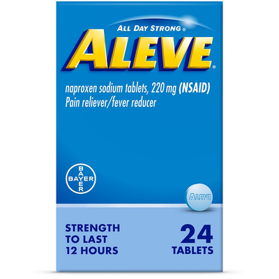 Comprimés d'Aleve pour soulager la douleur et réduire la fièvre - 24 unités