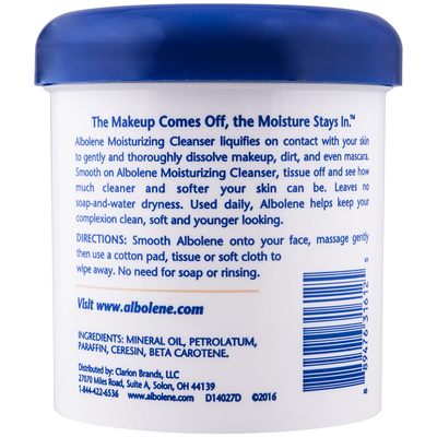 Albolene Moisturizing Cleanser Cream, Fragrance Free, 12 Oz