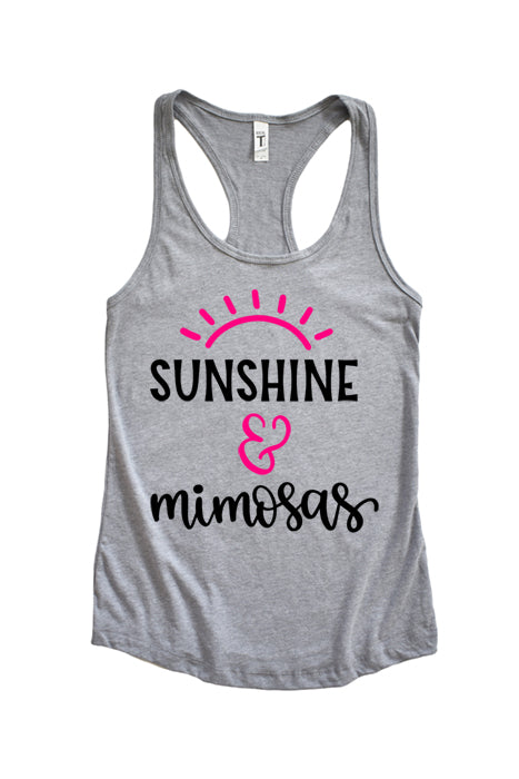 Sunshine & Mimosas Racerback Tank Top