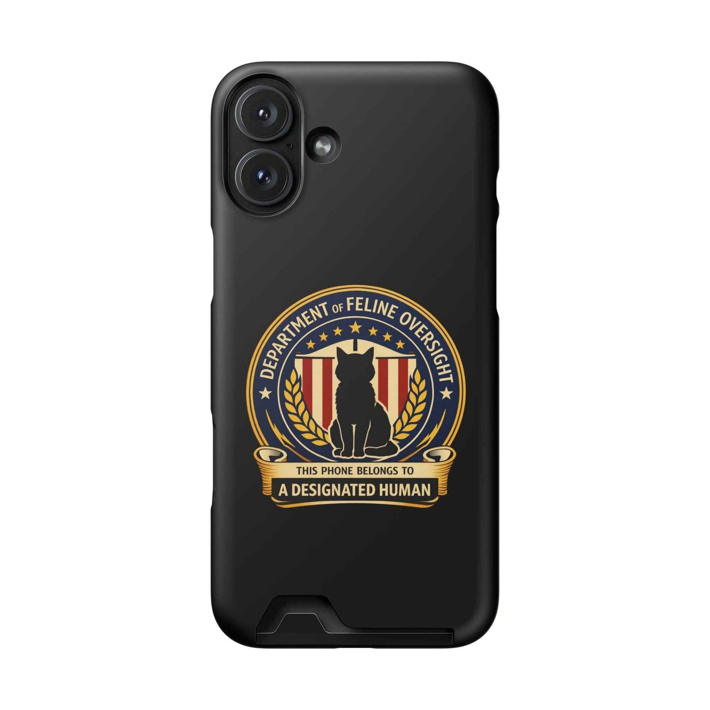 Department of Feline Oversight MagSafe iPhone Case - Designated Human Edition