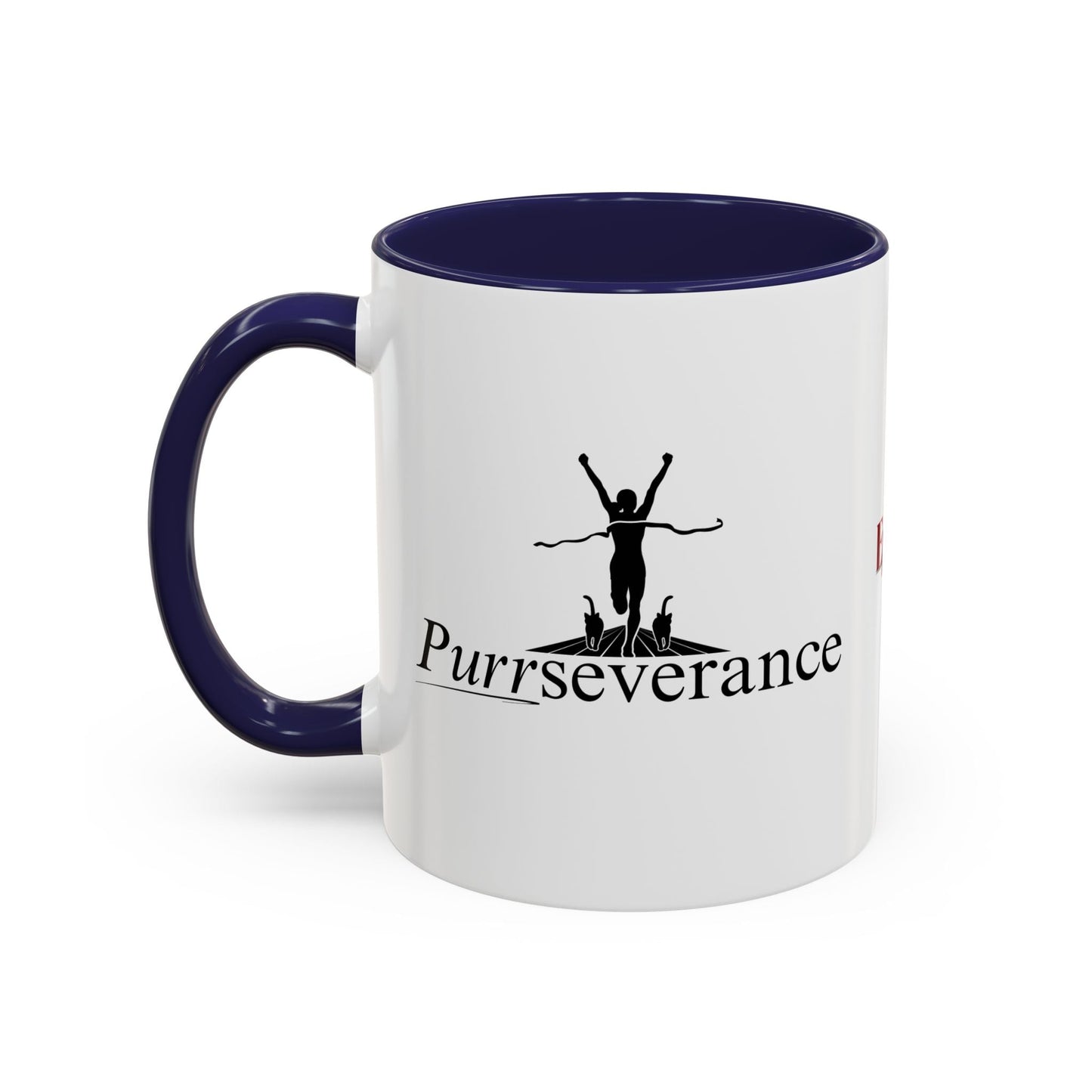 Purrseverance Accent Coffee Mug - Stylish & Functional