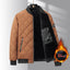 Stylish Rhombic Design Cotton Puffer Jacket for Men