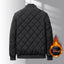 Stylish Rhombic Design Cotton Puffer Jacket for Men