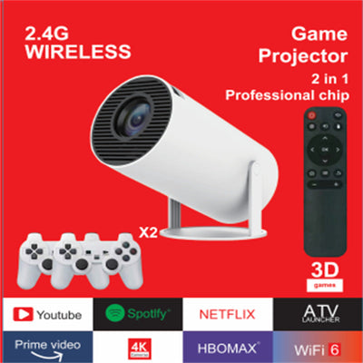 Game hot projector MAX300 portable 4k high-definition smooth with wireless controller - Korvel