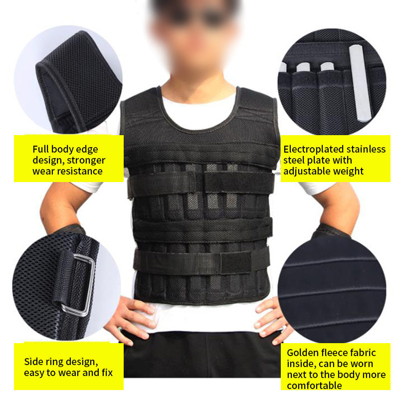 Chaleco de peso para correr premium para un entrenamiento mejorado
