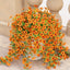 Purple hanging artificial flowers, vines for wedding arch, home, garden, party, autumn decor, fake eucalyptus, plant decor, 2 pc - Korvel