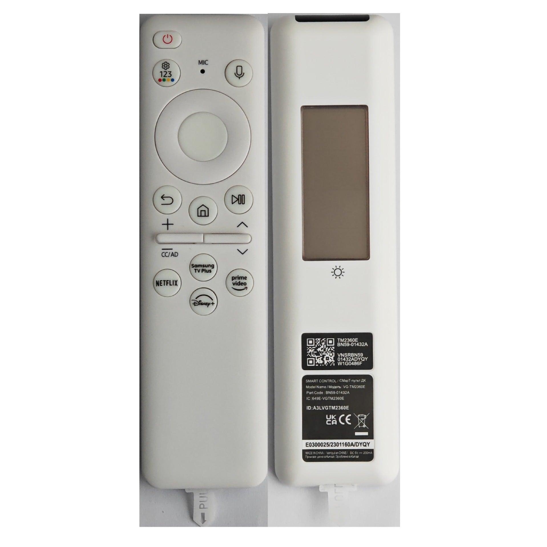 Samsung Solar Bluetooth Voice TV Remote Control BN59-01385A Upgraded Premium Version - Korvel