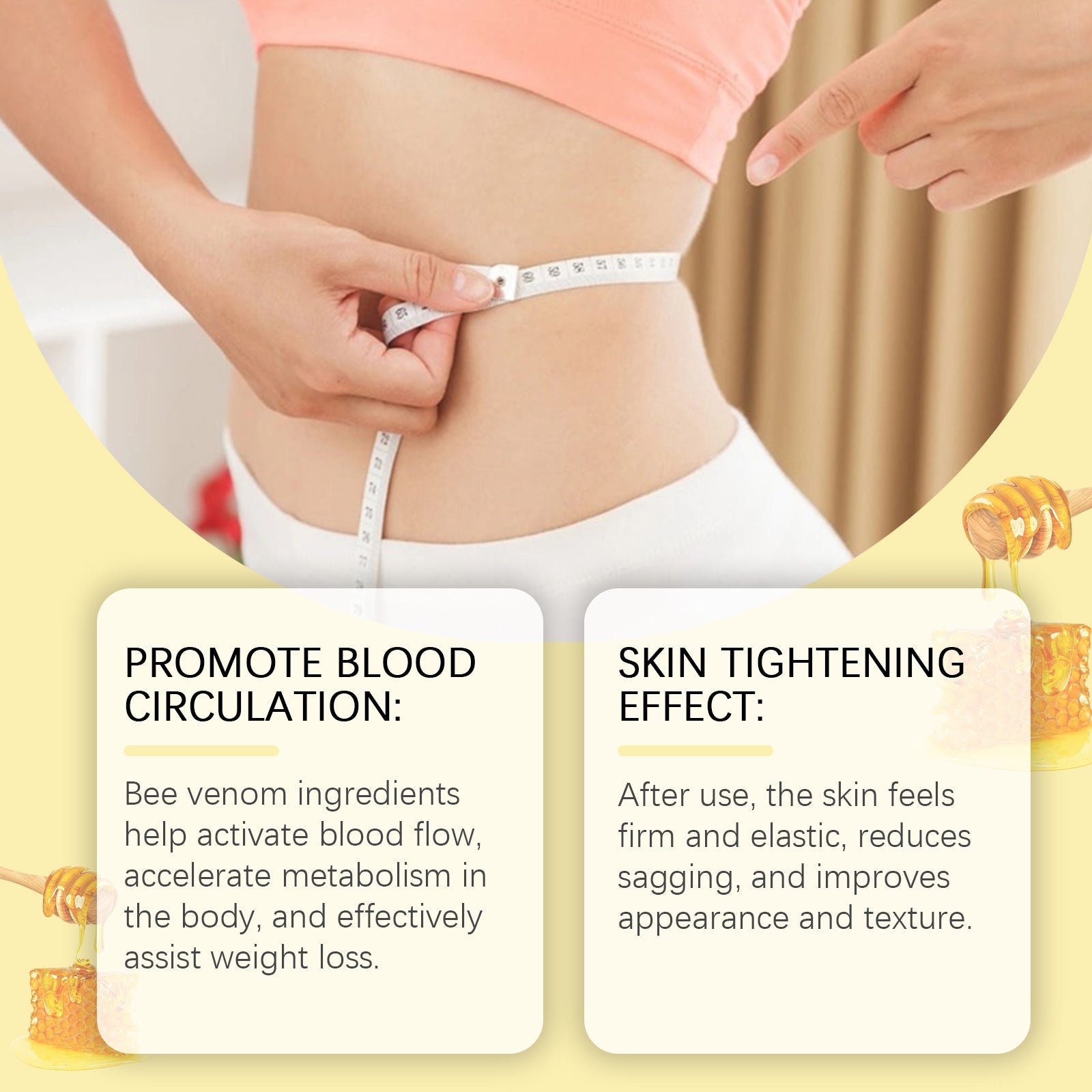 Bee Venom Body Sculpting Stick Slimming Body Sculpting Navel Stick Tummy Tucking Body Curves Firming Skin - Korvel