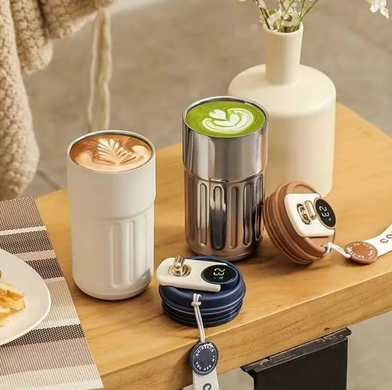 ThermoSync Smart Cup - Premium Stainless Steel Travel Mug