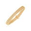 14k Yellow Gold High Polish Thick Braided Bracelet - 8.8mm